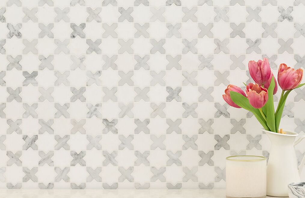 Star and Cross Marble Mosaic Collection